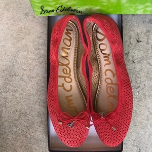 Sam Edelman Shoes - Sam Edelman Flats Felicia Hot Coral Sam Edelman Shoes - Sam Edelman Flats Felicia Hot Coral
